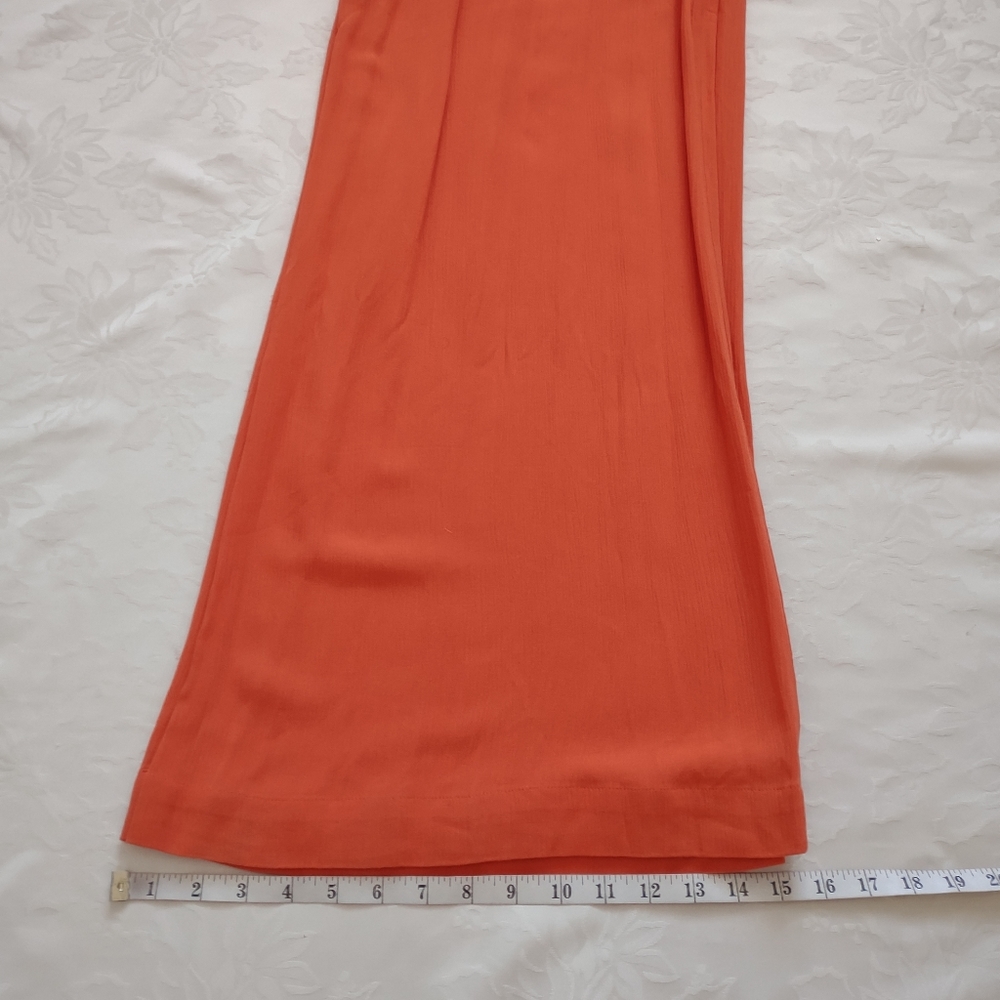Sundance halter belted jumpsuit wide leg Pockets - Picture 6 of 13